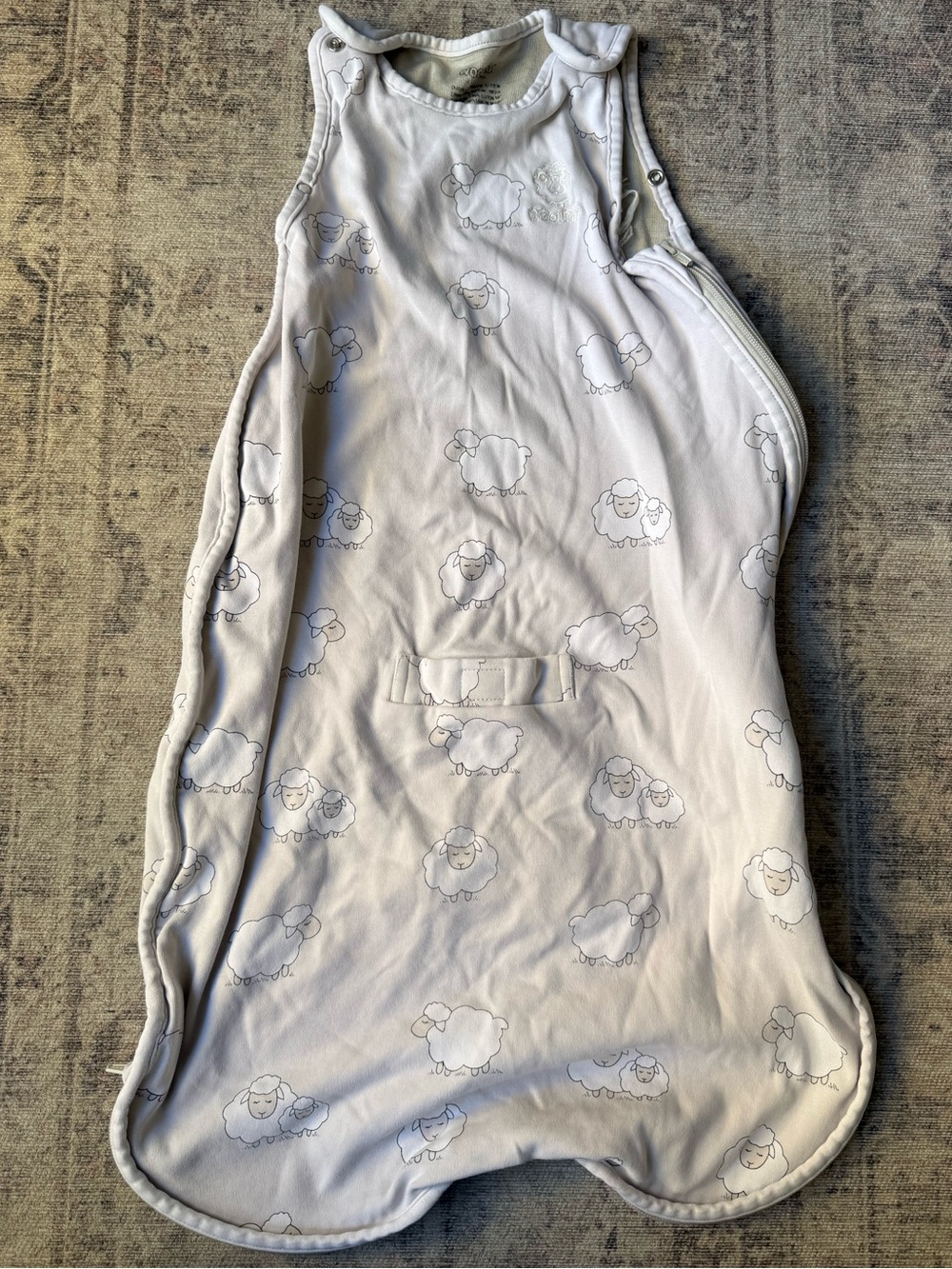 Merino Wool and Organic Cotton Baby Sleeping Bag - 4 Season Classic Sleep Sac...